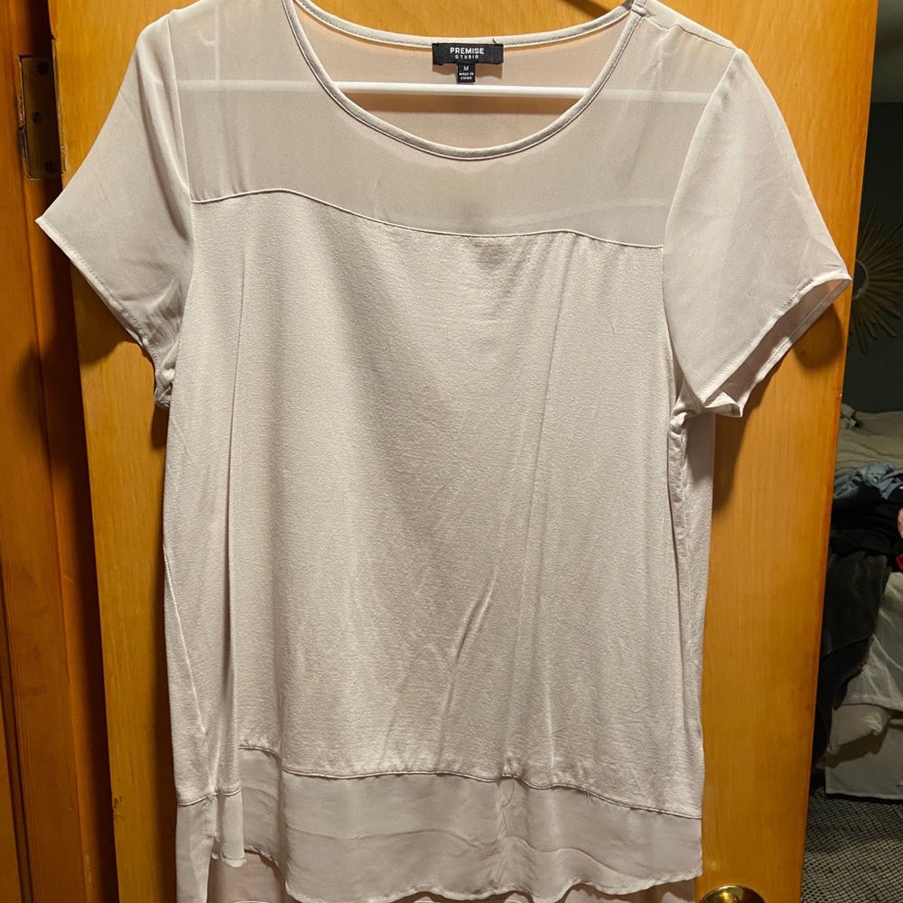 Adorable top off white